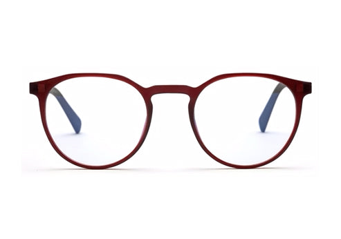 Wine Oval Clip-on Eyeglasses for Men and Women