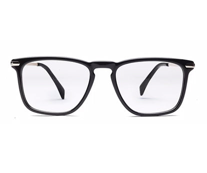 Black Wayfarer Full Rim Acetate Metal Frame for Men