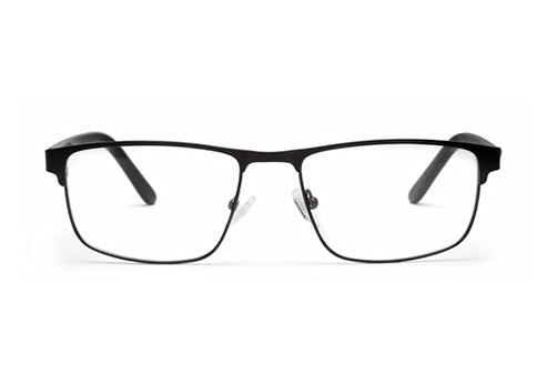 Glossy Black Unisex Specs with Full Rim Rectangle Frame