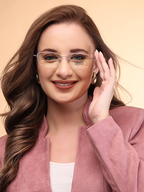 Zenith Titanium Silver & Lavender Frames