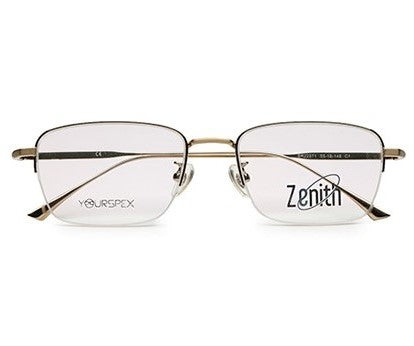 Zenith Titanium Gold Rectangle Frames