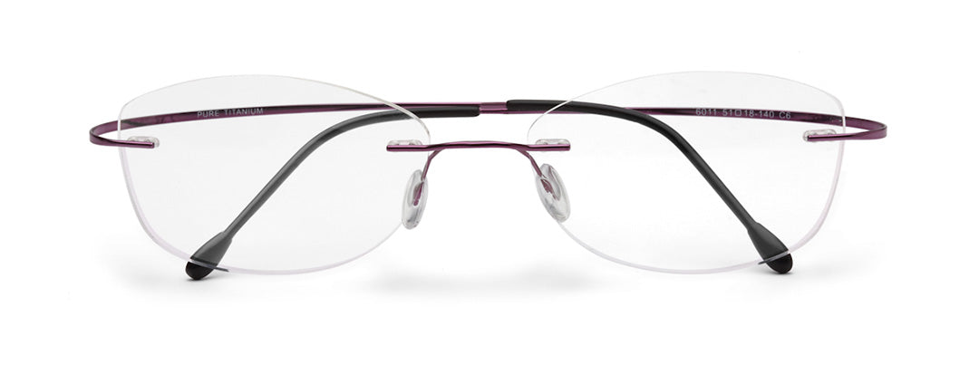 Zenith Titanium Rimless Cateye Chashma for Women