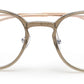 ZENITH TITANIUM ROUND BEIGE GLASSES FOR MEN WITH ROSE GOLD TEMPLE