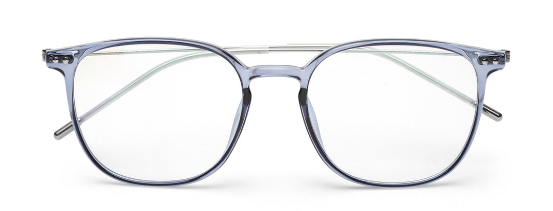 ZENITH TITANIUM BLUE WAYFARER UNISEX GLASSES