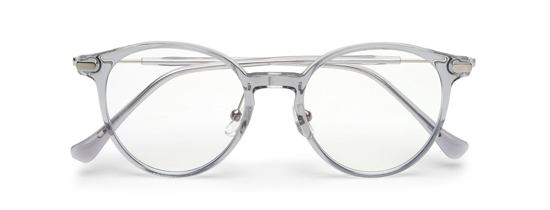 ZENITH TITANIUM ROUND SILVER SPECS FOR WOMEN