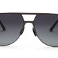 Zenith UV400 Titanium Gradient Grey Aviator Polarized Sunglasses for Men