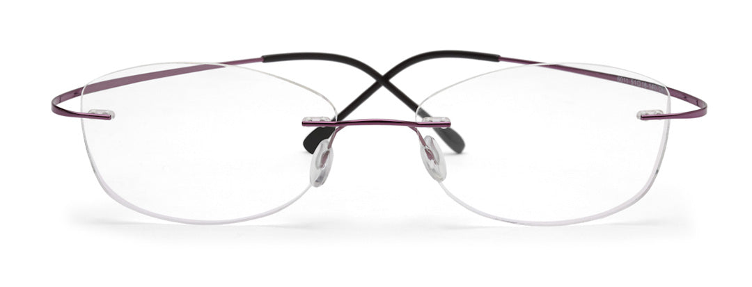 Zenith Titanium Rimless Cateye Chashma for Women