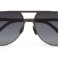 Zenith UV400 Titanium Gradient Grey Aviator Polarized Sunglasses for Men