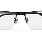 ZENITH TITANIUM CLEAR LENS BLACK FRAMED MEN SPECTACLES