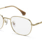 Zenith Titanium Gold Unisex Spectacles in Rectangle Frame