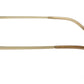 Zenith Titanium Gold Unisex Spectacles in Rectangle Frame