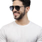 Zenith UV400 Titanium Gradient Grey Aviator Polarized Sunglasses for Men