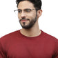 ZENITH TITANIUM GOLDEN BLACK HALF RIM GLASSES FOR MEN