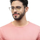 ZENITH TITANIUM ROUND BEIGE GLASSES FOR MEN WITH ROSE GOLD TEMPLE