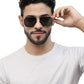 Zenith UV400 Titanium Large Aviator Polarized Sunglasses for Men