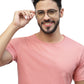 ZENITH TITANIUM ROUND BEIGE GLASSES FOR MEN WITH ROSE GOLD TEMPLE