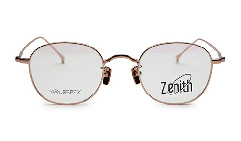Zenith Titanium Rose Gold Round Frames