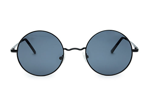 YourSpex Black Mirror Metal UV Sunglasses