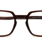 Brown Square Shaped Acetate Frame for Kids