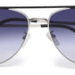 Gradual Blue Aviator Style UV Sunglass