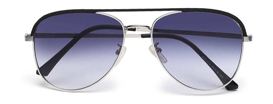 Gradual Blue Aviator Style UV Sunglass