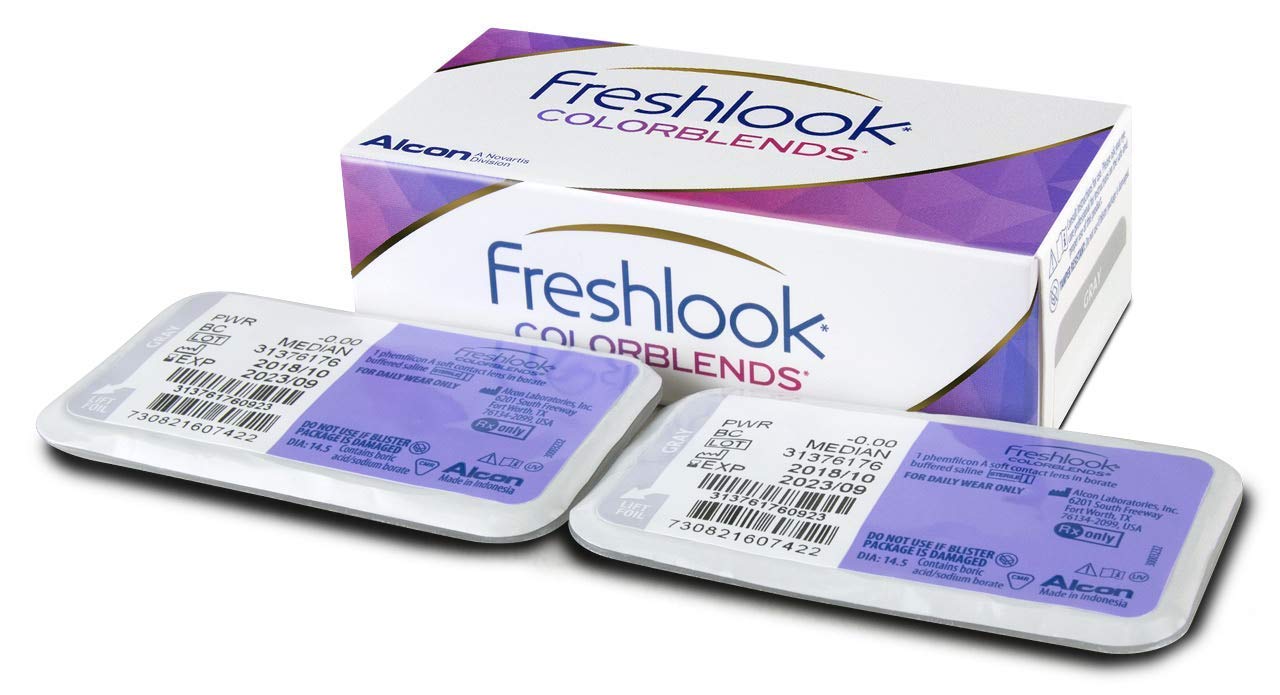 Monthly Disposable Freshlook Colorblends Contact Lens (2 Lenses/Box)