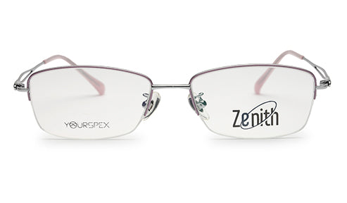 Zenith Titanium Silver & Lavender Frames