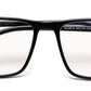 Black Square Shaped Acetate Eyeglasses Frames for Men