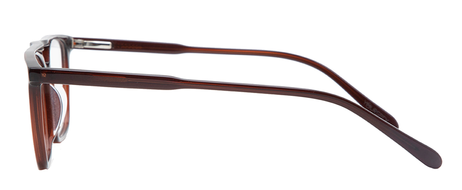 Brown MOD Aviator Acetate Eyeglass Frame for Men