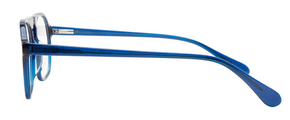 Blue MOD Aviator Style Acetate Eyeglass Frame for Men