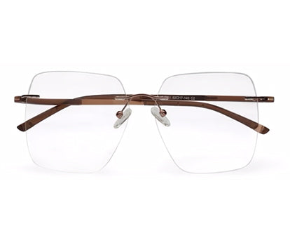 Copper Rimless Frame for Men & Women
