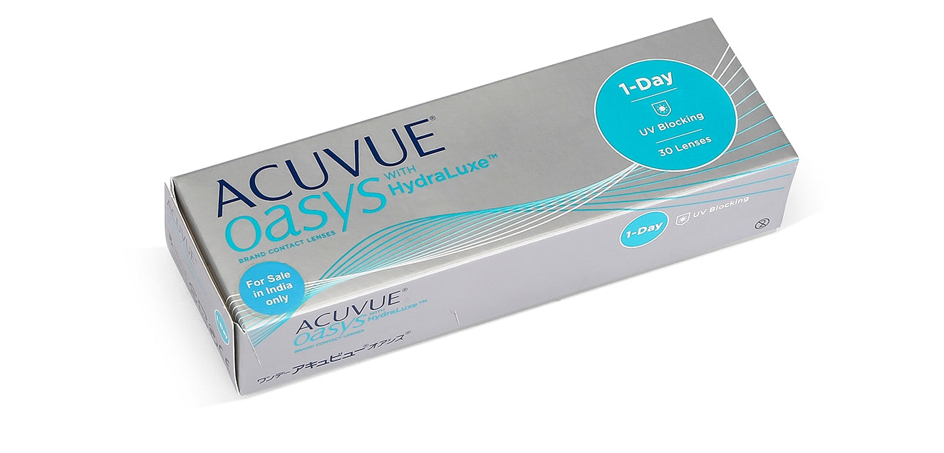 ACUVUE - Oasys 1-Day with HydraLuxe Technology Daily Disposable Contact Lenses (Pack of 30 lenses)