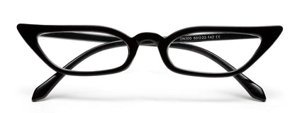 Black Cateye Vintage Zero Power Computer Spex