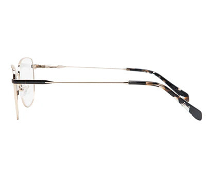 Black Gold Women Cateye Glass Frame in Metal