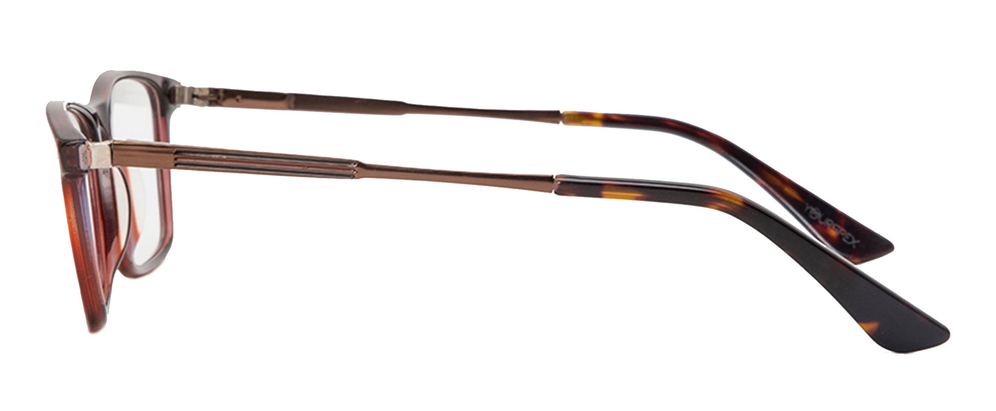 YourSpex Brown Men Rectangle Glasses Acetate Frame
