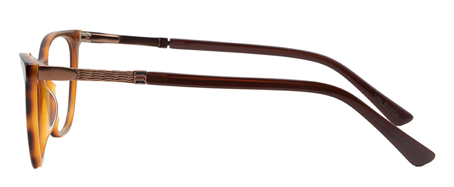 Brown Cateye Acetate Frame - Reading Eyeglasses