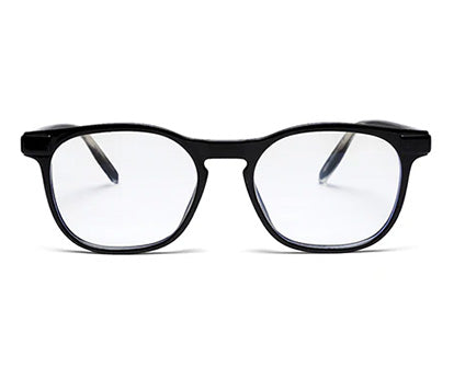 Black Square Shaped Acetate Reading Glasses Frame for Women