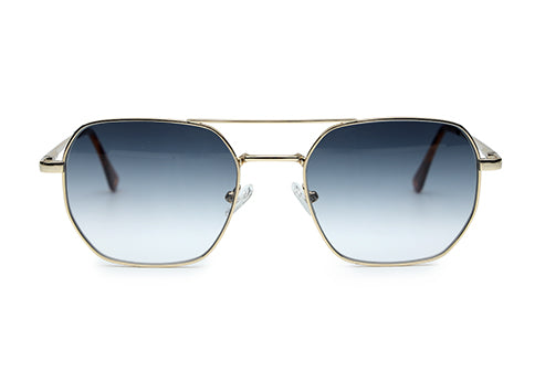 Classic Square Double-Bridge Sunglass