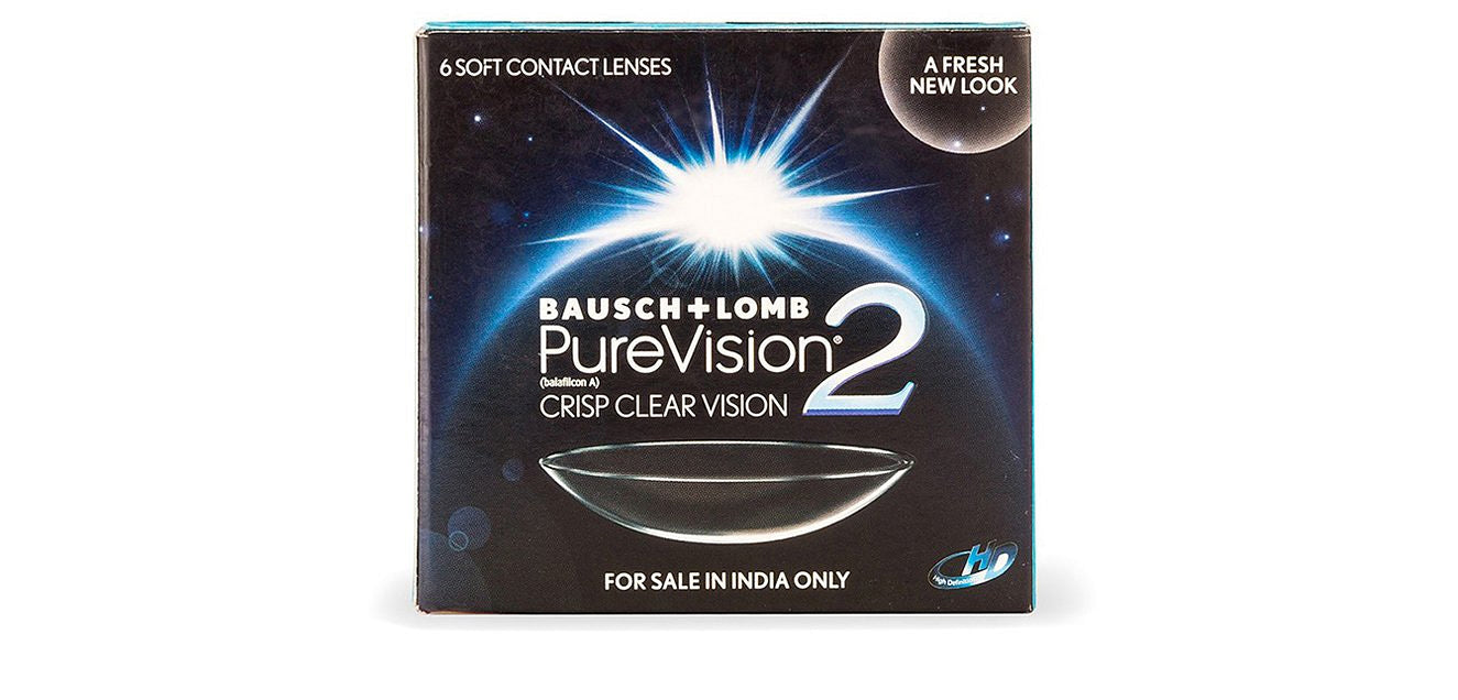 Bausch & Lomb PureVision 2 HD Monthly Disposable Contact Lenses (6 Lens Per Box)