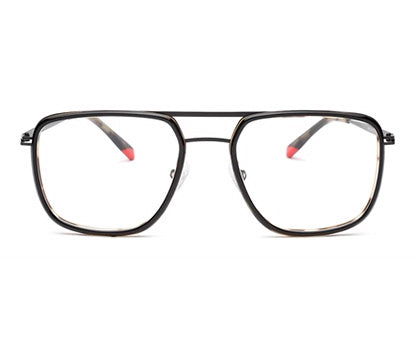 Tort & Black Framed Square Glasses