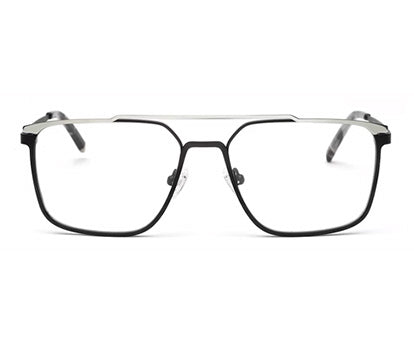 Stylish Sleek Black & SIlver Frame