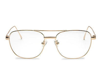 Sleek Square Gold Spectacles