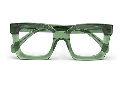 Thick Green Square Full Rim Acetate Frame