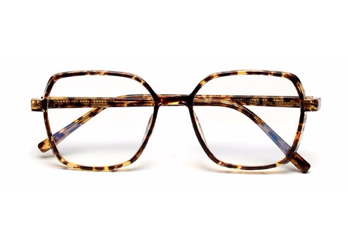 Brown Tort Square Full Rim Acetate Frame for Women