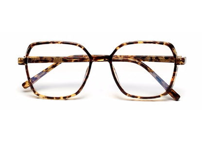 Brown Tort Square Full Rim Acetate Frame for Women