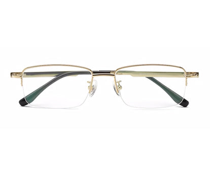Zenith Titanium Half Rim Golden Unisex Spectacle Frame