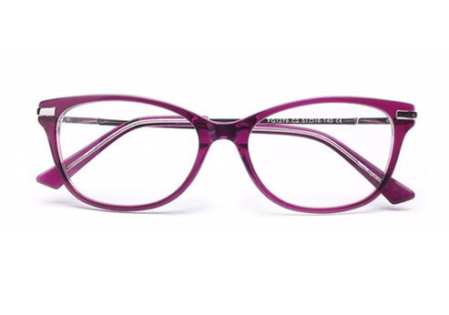 Pink Cateyes Full Rim Acetate Metal Frame for Women