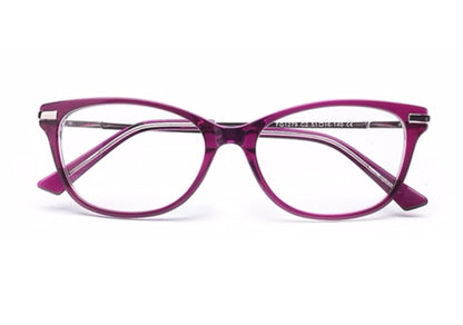 Pink Cateyes Full Rim Acetate Metal Frame for Women