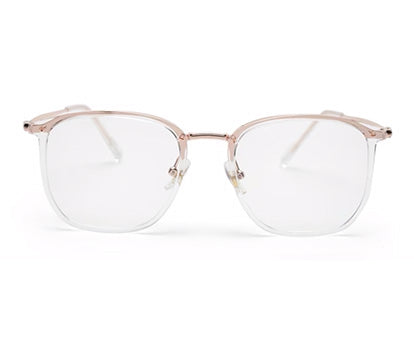 ZENITH TITANIUM UNISEX TRANSPARENT SQUARE SPECTACLES