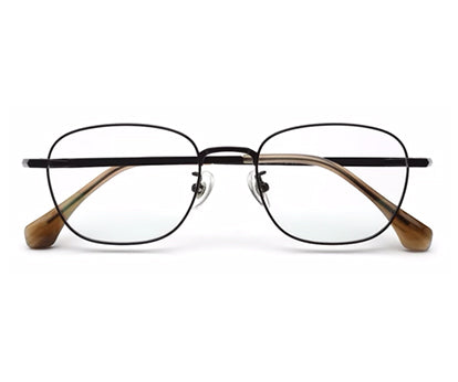 Zenith Titanium Black Square Unisex Specs Frame with Round Edges